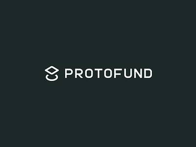 Proto Fund branding futuristic icon identity illustration logo minimal typography vector venture capital wordmark