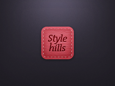 StyleHills iPhone Icon app fabric icon ios iphone logo stitch texture