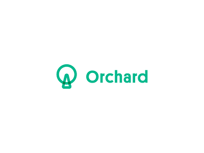 Orchard Logo branding design flat icon illustration logo minimal orchard tree type typography vector