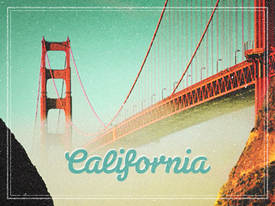 California california retro san francisco