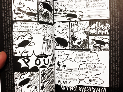 Middle pages of my self-help comic book black cartoon cartooning comic comics white