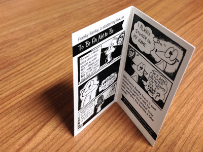 Inside the comic book business card