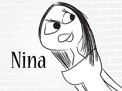 Nina cartoon character character design illustration