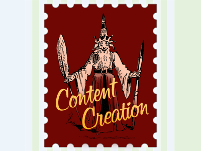 Content Creation content creation red stamp yellow