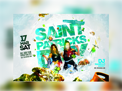 Flyer design flyer fun party poster saint patricks day