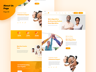 About Us about page about us africa concept design e-learning layout products ui ux ui ux design ui ux designer
