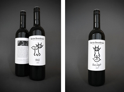 Wine labels - Martin Rosenberger art art direction design labeldesign wine