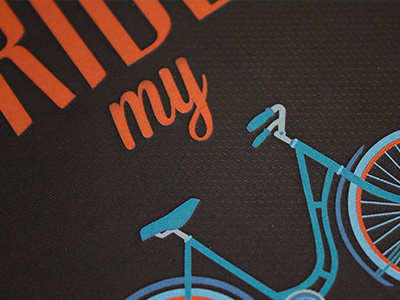 Radl bike illustration print