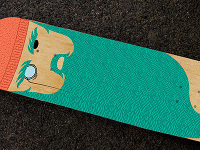 lumberjack illustration skateboard skatedeck