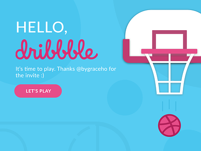Hello, Dribbble! debut dribbble figma graphic design ui