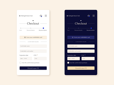 Daily UI 002 :: Credit Card Checkout