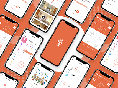 Switch Smart home africa app design eco friendly figma green iphone x mobile smart home switch ui ux
