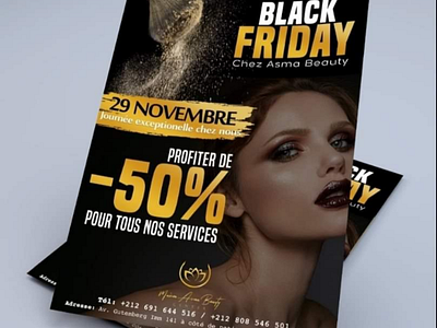 Black friday flyer flyer design beauty