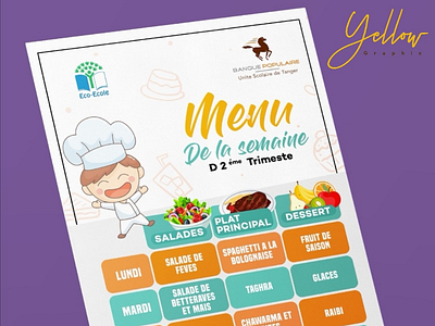 School flyer menu