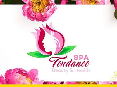 Logo flower woman spa spa logo design