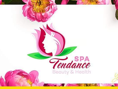 Logo flower woman spa