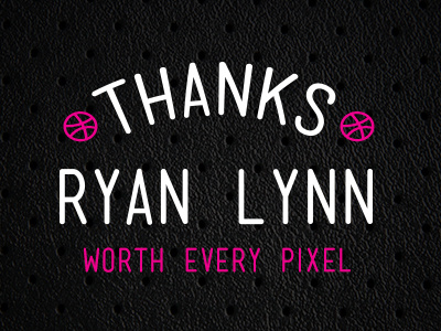 Thanks Ryan debut invite lynn ryan thanks