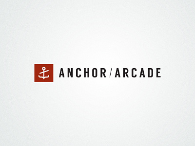 Anchors Away! anchor arcade code design inspiration logo nautical web