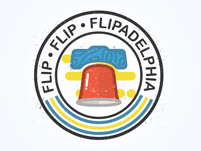 Flipadelphia fun illustration logo philadelphia shirt sunny