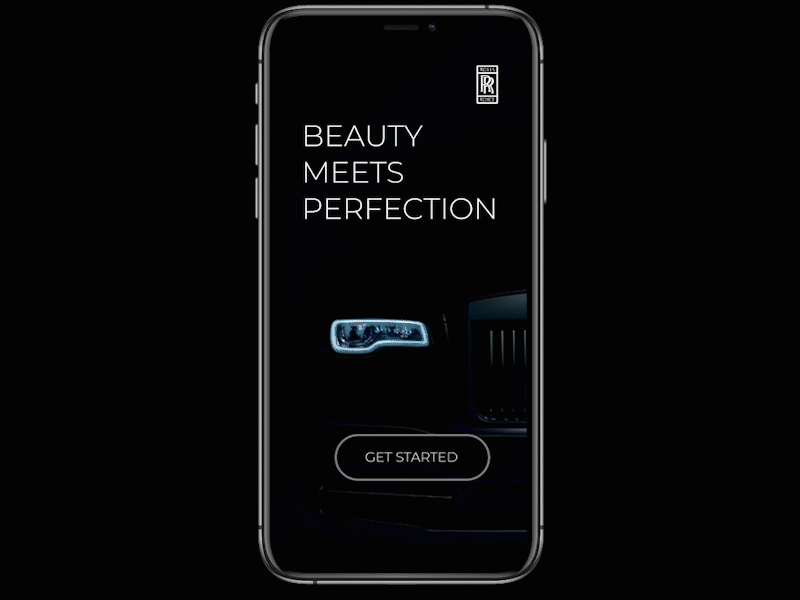 Rolls Royce App Concept Animation animation daily ui dailyui ui ui ux ui design uianimation uidesign uiux uiux design uiux designer uiuxdesign uiuxdesigner ux ui uxanimation uxui