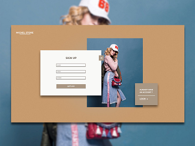 Daily UI 01 - Sign Up branding dailui daily 100 design fashion sign up ui ux web website