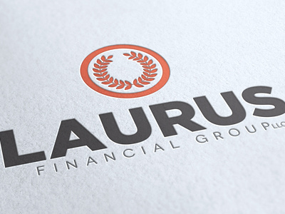 Laurus Financial Group ambient media bold branding financial gotham identity logo