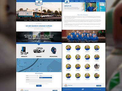 Maverick Welding Website ambient media bootstrap industrial layout oregon responsive retail web website welding