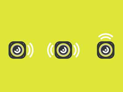 Logomarks ambient ambient media audio branding identity logo logo mark speaker subwoofer