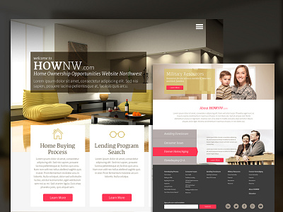 HOWNW ambient home page mortgage real estate realtor website