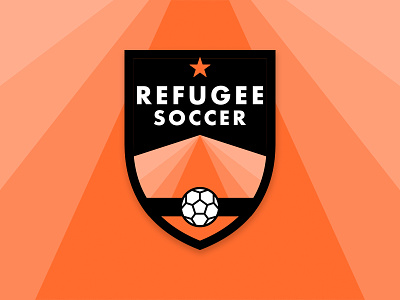 Refugee Soccer badge brand brand mark branding crest emblem logo logomark refugee nation revere soccer sports