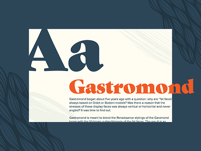 Type Exploration branding campaign gastromond identity serif typography