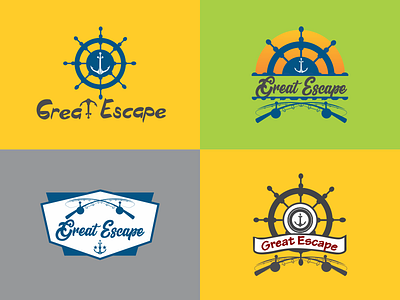 Great Escape cartoon logo logo design mascot vector logo concepts