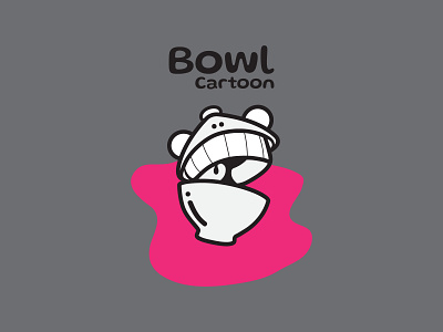 Bowl Face cartoon logo