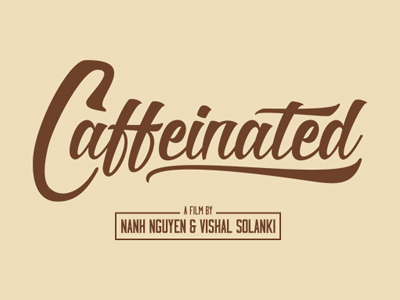 Caffeinated brand identity logo