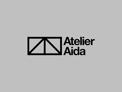 Atelier Aida Branding aida architecture black and white brand branding corporate identity emblem identity logo london mark uk