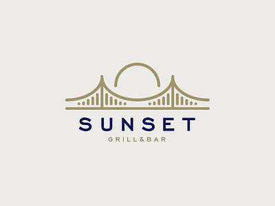 Sunsetlogo bar brand branding corporate identity emblem identity istanbul logo mark restaurant sunset