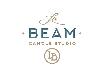 La Beam brand branding candles corporate identity emblem identity logo los angeles mark packaging