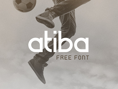Atiba Free Font atiba font free geometric symmetric typeface typography