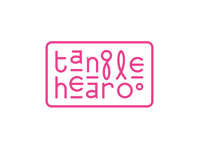 TangleHearo brand identity branding fun lifestyle logo pink