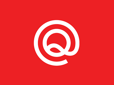 QS Monitor brand brand identity branding corporate identity emblem identity logo mark q red typography