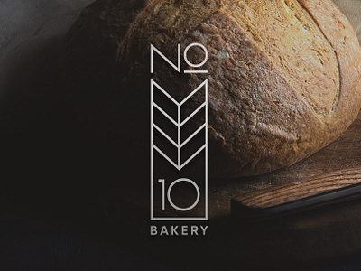 No 10 Bakery bakery brand identity branding cafe corporate identity emblem food logo poster restaurant