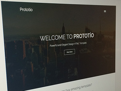 Prototio One Page HTML Template