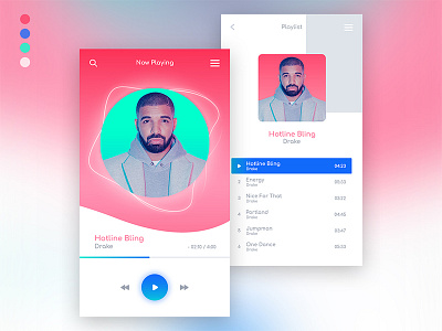 Interface for Music App interface ios music player playlist ui ux