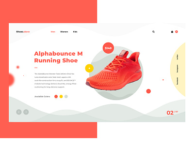 Shoes store adidas design header landing red shoe shoes shop store web webdesign