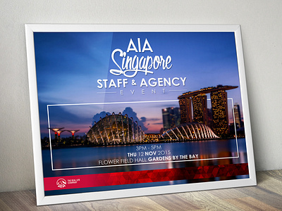 AIA Singapore Staff & Agency Event Poster