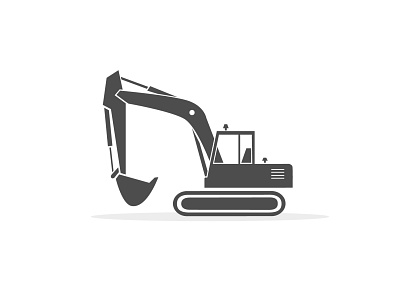 excavator black branding branding design design excavator graphic icon logo logo design trademark transport vector