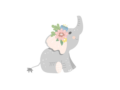 Floral elephant