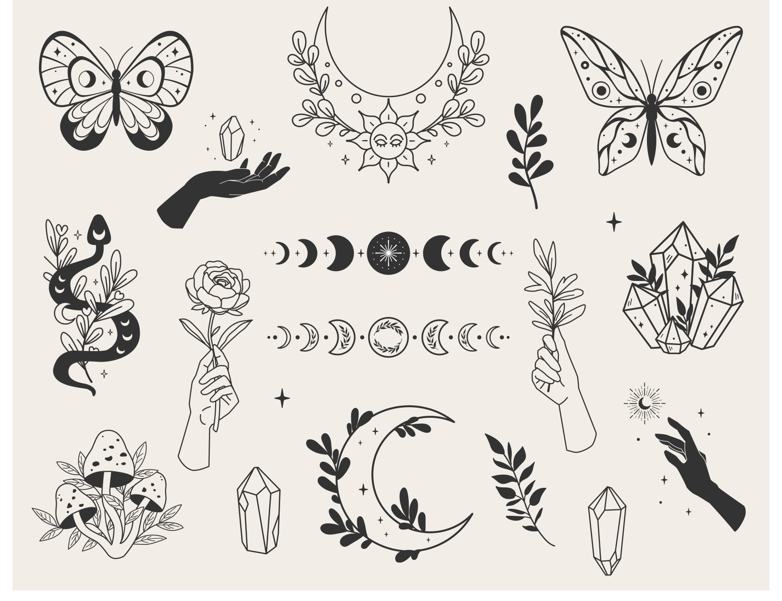 forest mystery set by Kseniia Khomyakova on Dribbble