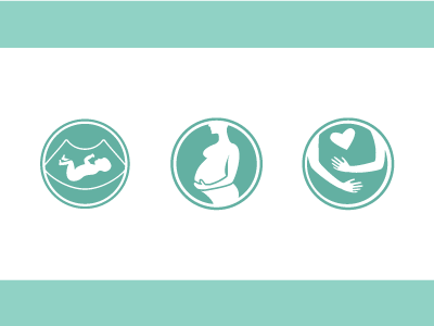 Midwifery icons icons illustration vector identity