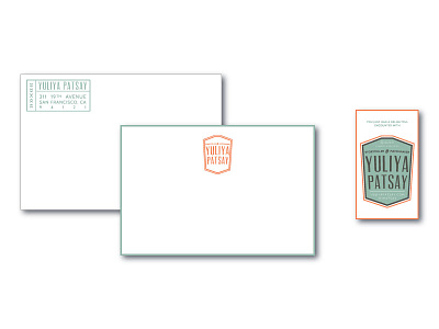 Yuliya Patsay Print Collateral identity letterhead letterpress logo stamp stationery